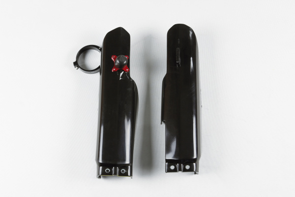 Fork Slider Protector + Quick Starter black for Suzuki RM 85 (2000-26)